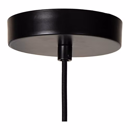 Lucide Yunkai Dimmable Adjustable Height Pendant Light in Brown Rattan and Paper, Diameter: 50 cm – 4