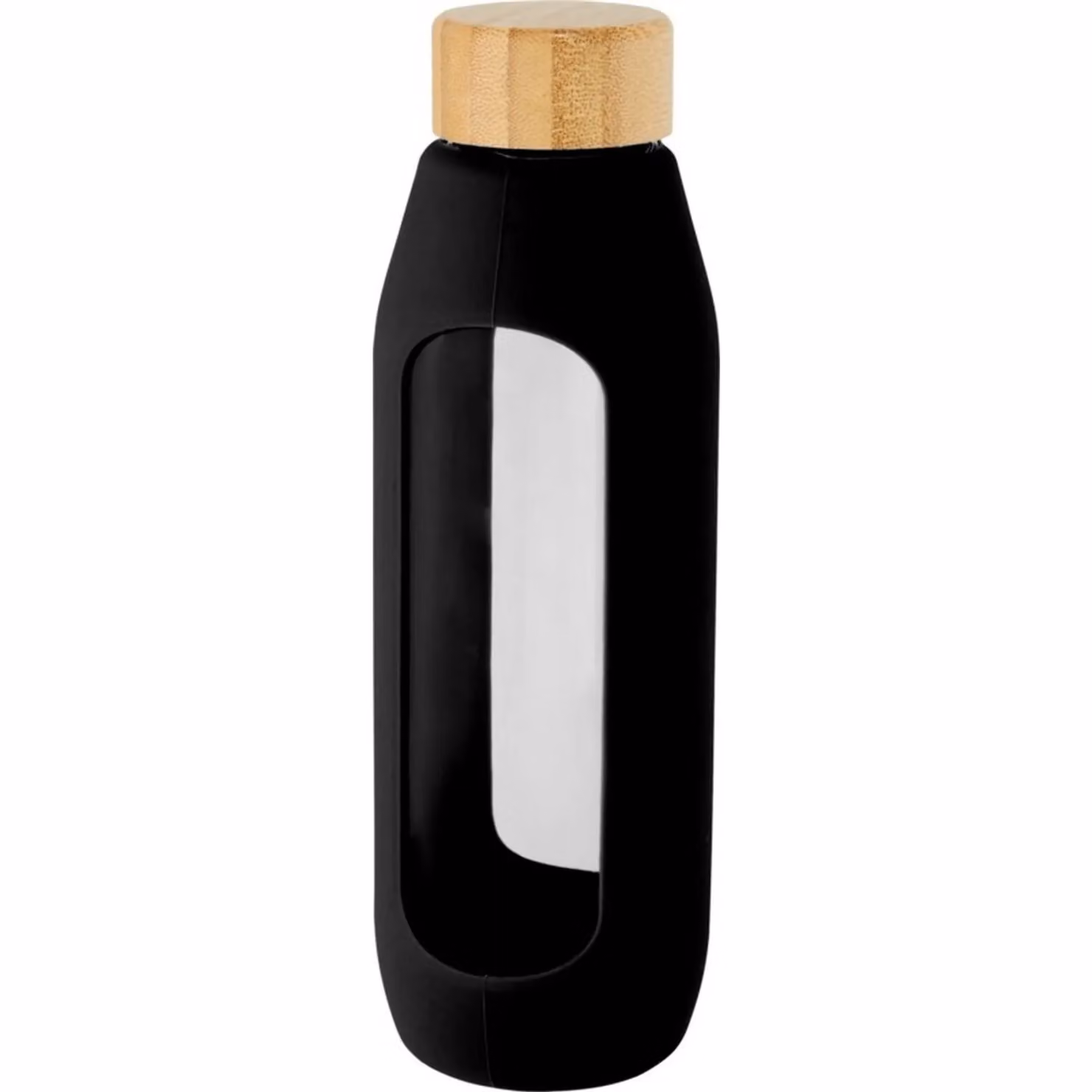 Avenue Black Glass Water Bottle, 600ml – 2