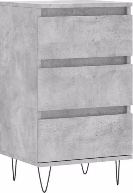 Berkfield Home Modern Sideboard in Grey, W/D/H: 40 x 35 x 70 cm