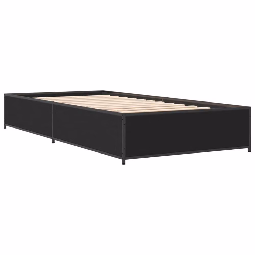 Berkfield Home Single Bed Frame in Black, W/D/H: 90 x 190 cm – 3