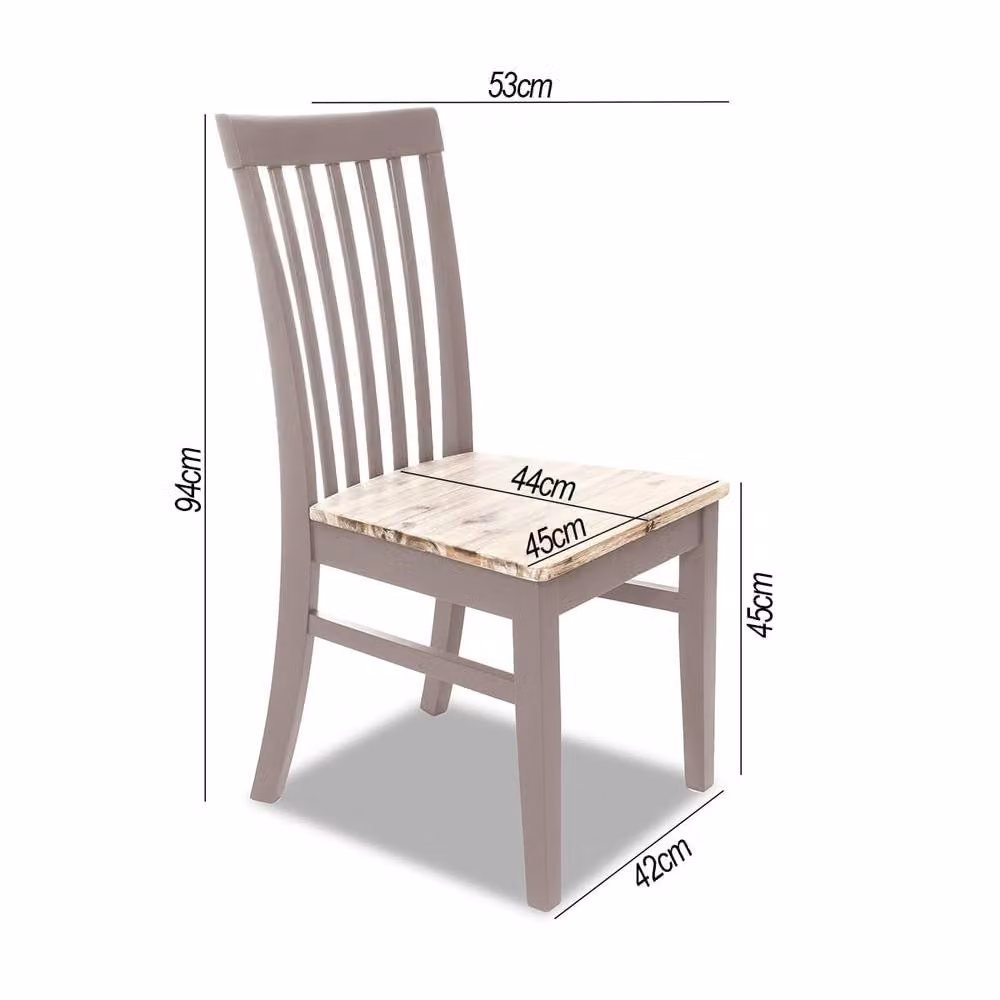 Statement Furniture Florence Highback Dining Chair with Acacia Wood Seat in Truffle – 2
