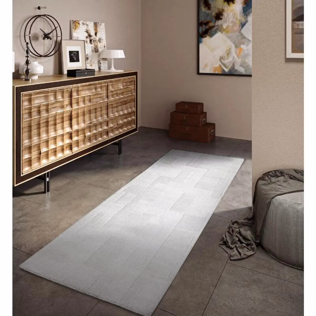 Villeroy & Boch 1906 Wilhelmine Wool and Cotton Rug in White, W: 160 cm, D: 230 cm – 2