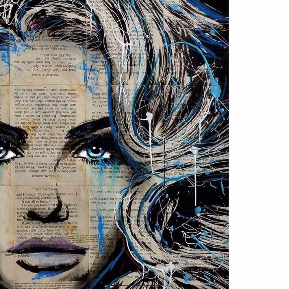 Loui Jover Haven Abstract Canvas Print in Black and Multicolour – 2