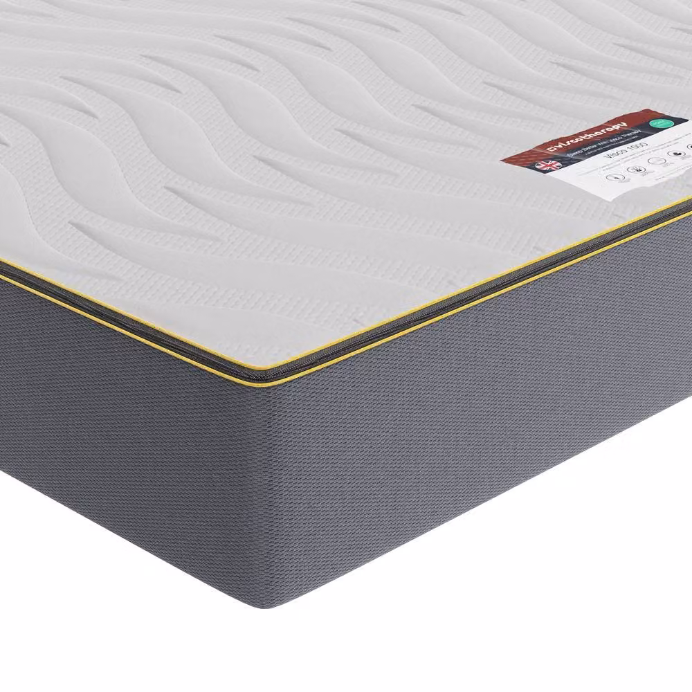 Rest Relax Visco Therapy Bliss Orthopaedic Memory Foam Mattress, White, Single, H 25 cm x W 90 cm x D 200 cm – 3