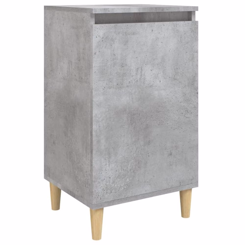 Berkfield Home Classic Bedside Cabinet in Concrete Grey, W/D/H: 40 x 35 x 70 cm – 2