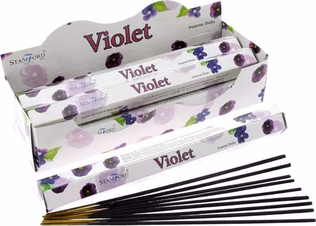 Stamford Inc. KDMD Violet Premium Floral Incense Sticks in White and Multicolour – 2