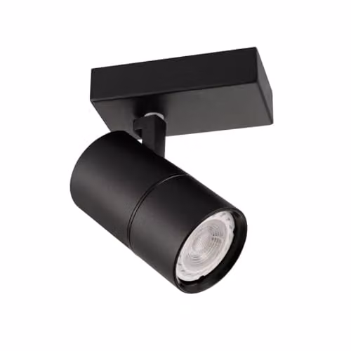 Netlighting Laconi Modern Single Spotlight GU10 in Black – 1