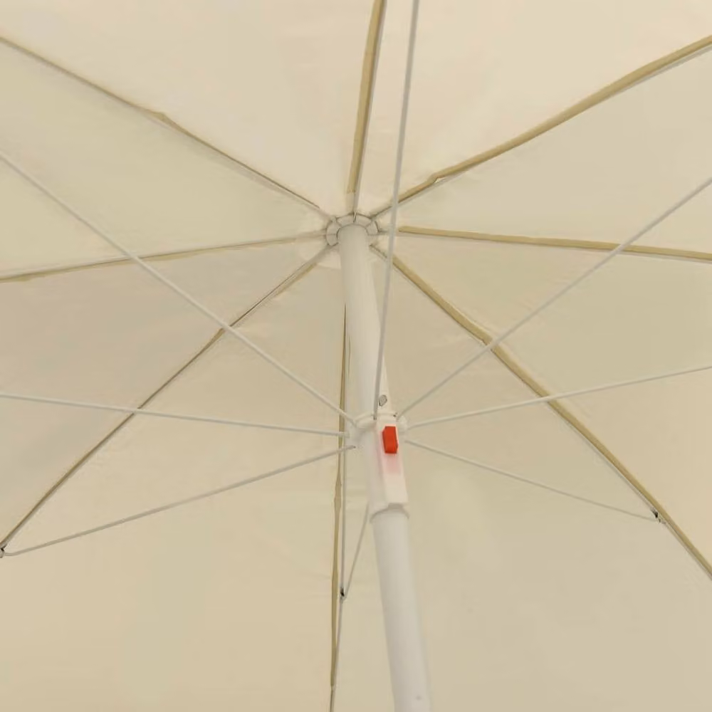 Berkfield Home Beach Parasol in Sand Yellow, 300 cm – 2