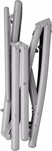 tectake Marisol modern sun lounger with silver textilene fabric and powder coated aluminium frame