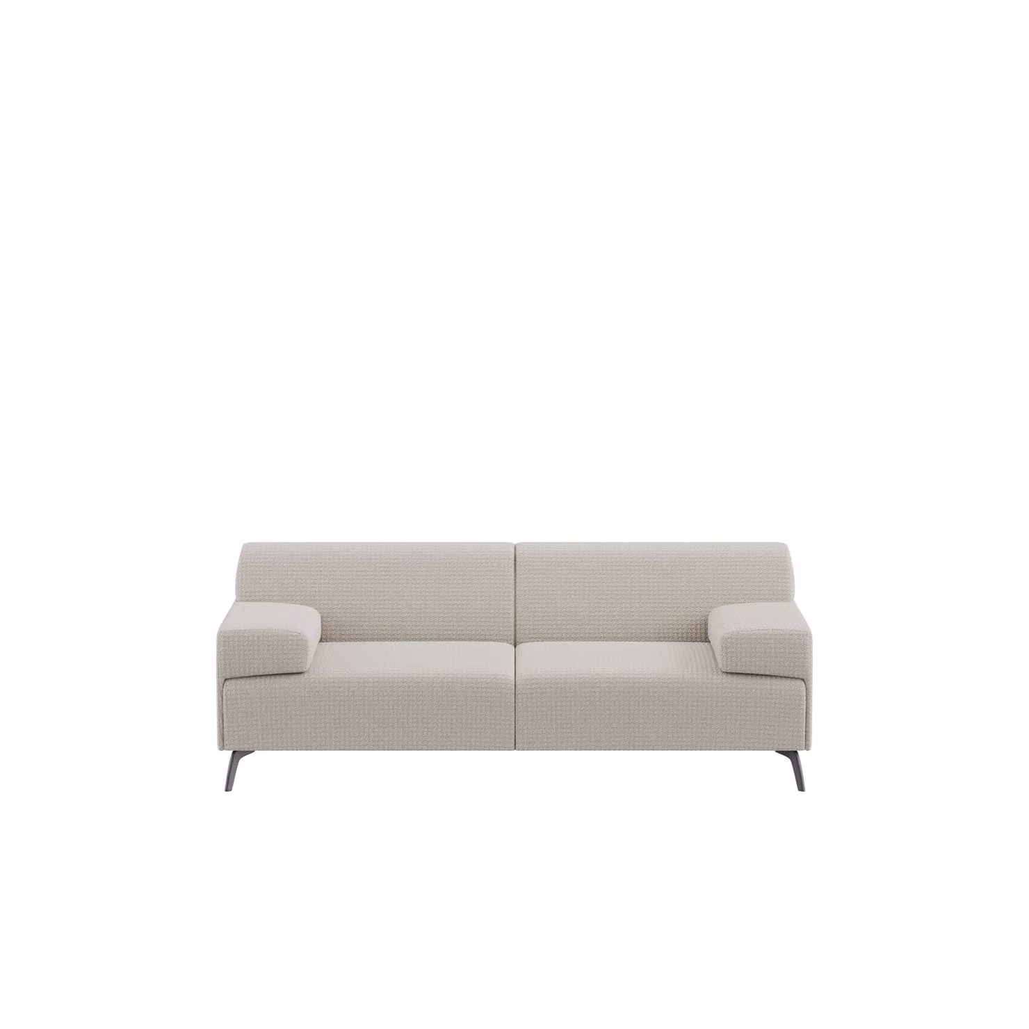 Dome Deco Lugano Beige Upholstered Modern Sofa