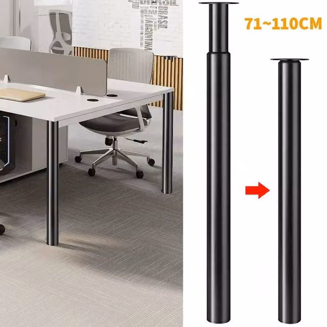 EONLION Adjustable Kitchen Table Leg in Black
