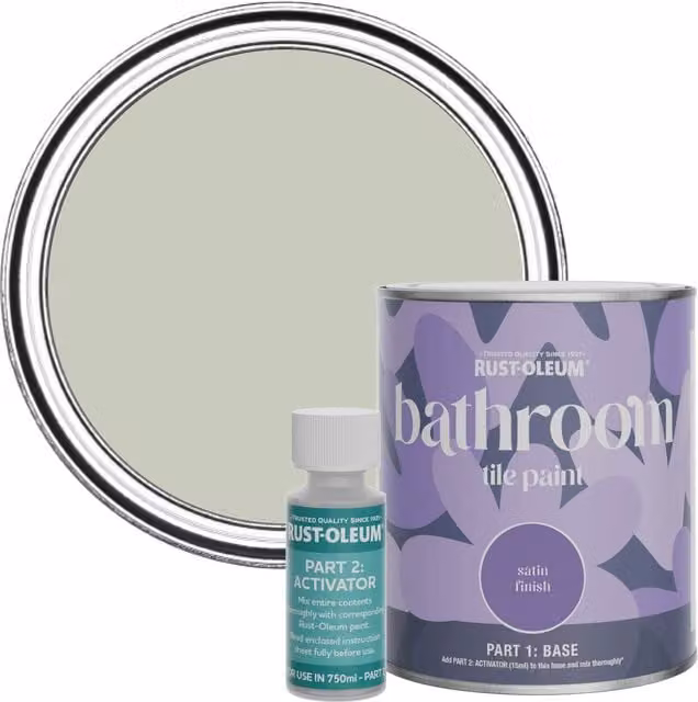 Rust-Oleum Bathroom Tile Paint in Satin Finish, Aloe Green, 0.75 l