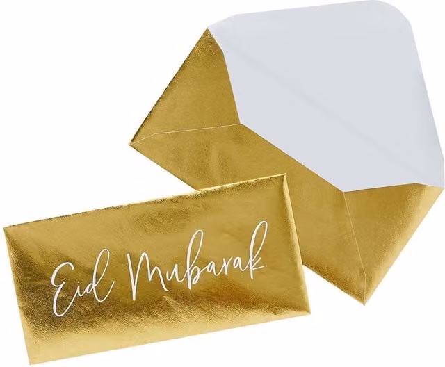 Club Green Gold Eid Mubarak Money Envelopes, Pack of 5 – 1