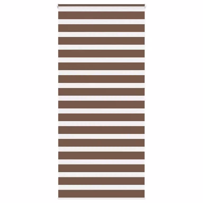 Berkfield Home Elegant Zebra Blind in Brown, W: 105 cm, H: 200 cm