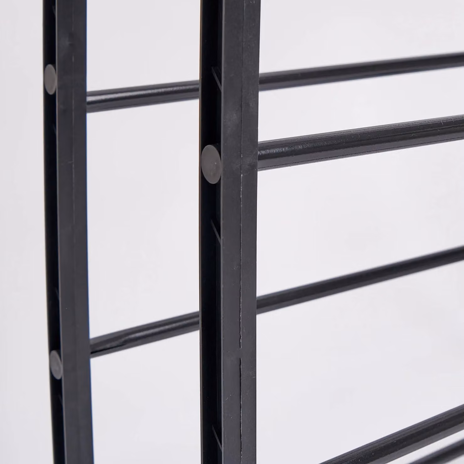 OHS Multi Level Black Shoe Storage Organiser Shelving Rack – 3