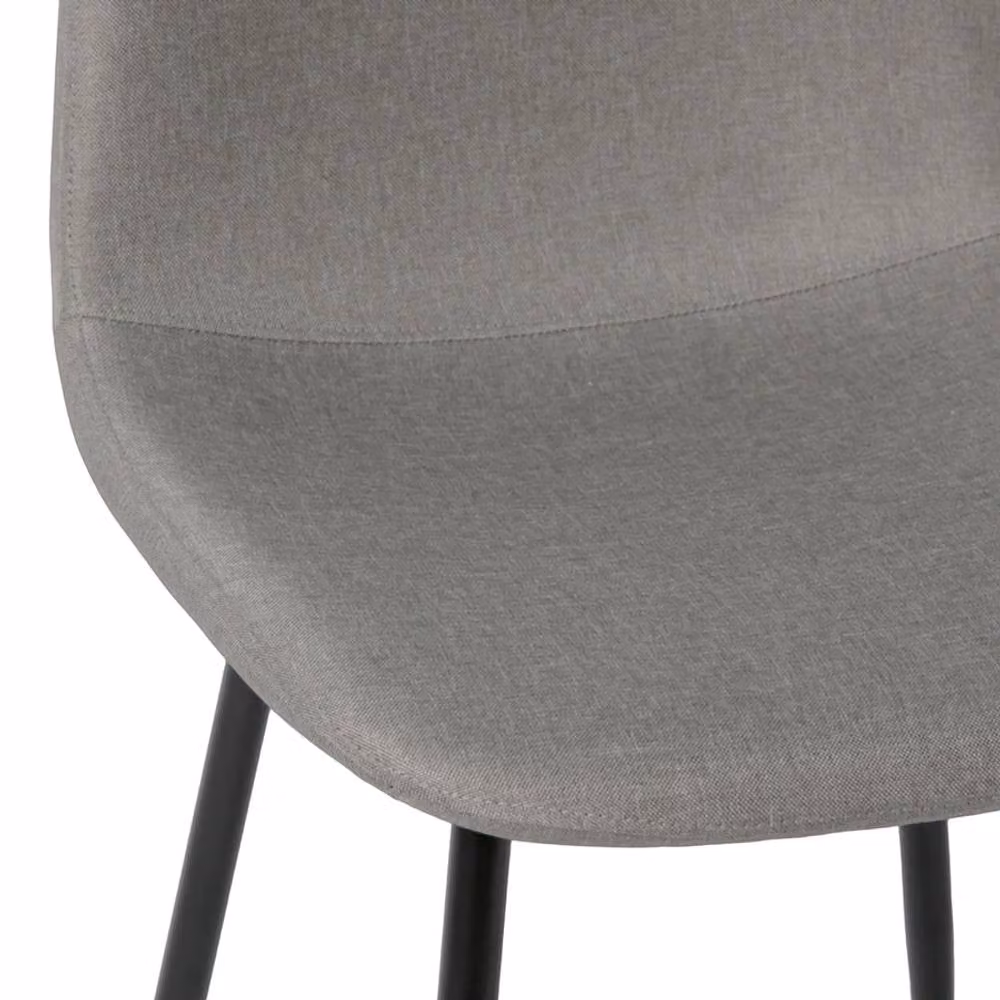 Home Garden Direct Asteria Dining Chairs Set of 2 in Grey Fabric and Metal – 4