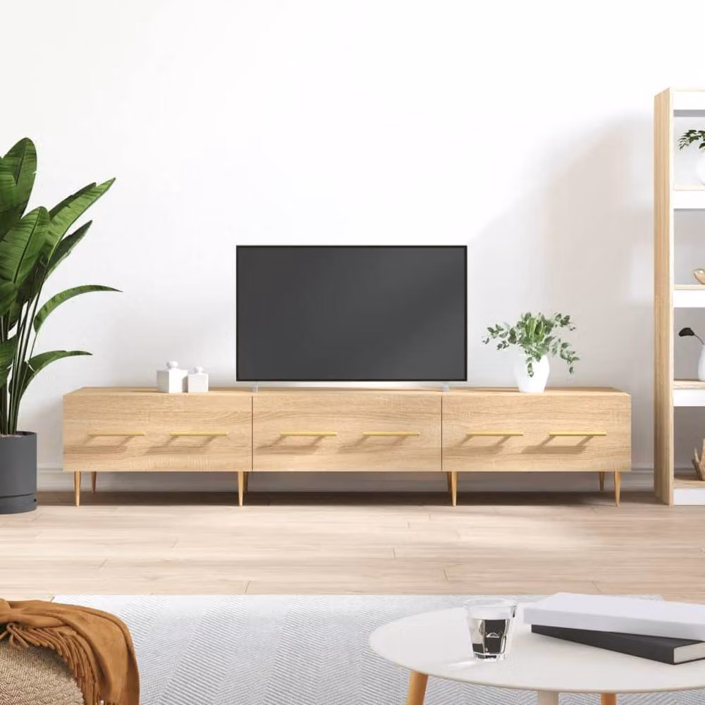 Berkfield Home Sonoma Oak TV Cabinet in Beige, W/D/H: 150 x 36 x 30 cm – 2