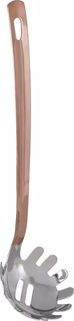 Orsina Copper Finish Stainless Steel Spaghetti Spoon and Pasta Server with Hanging Loop