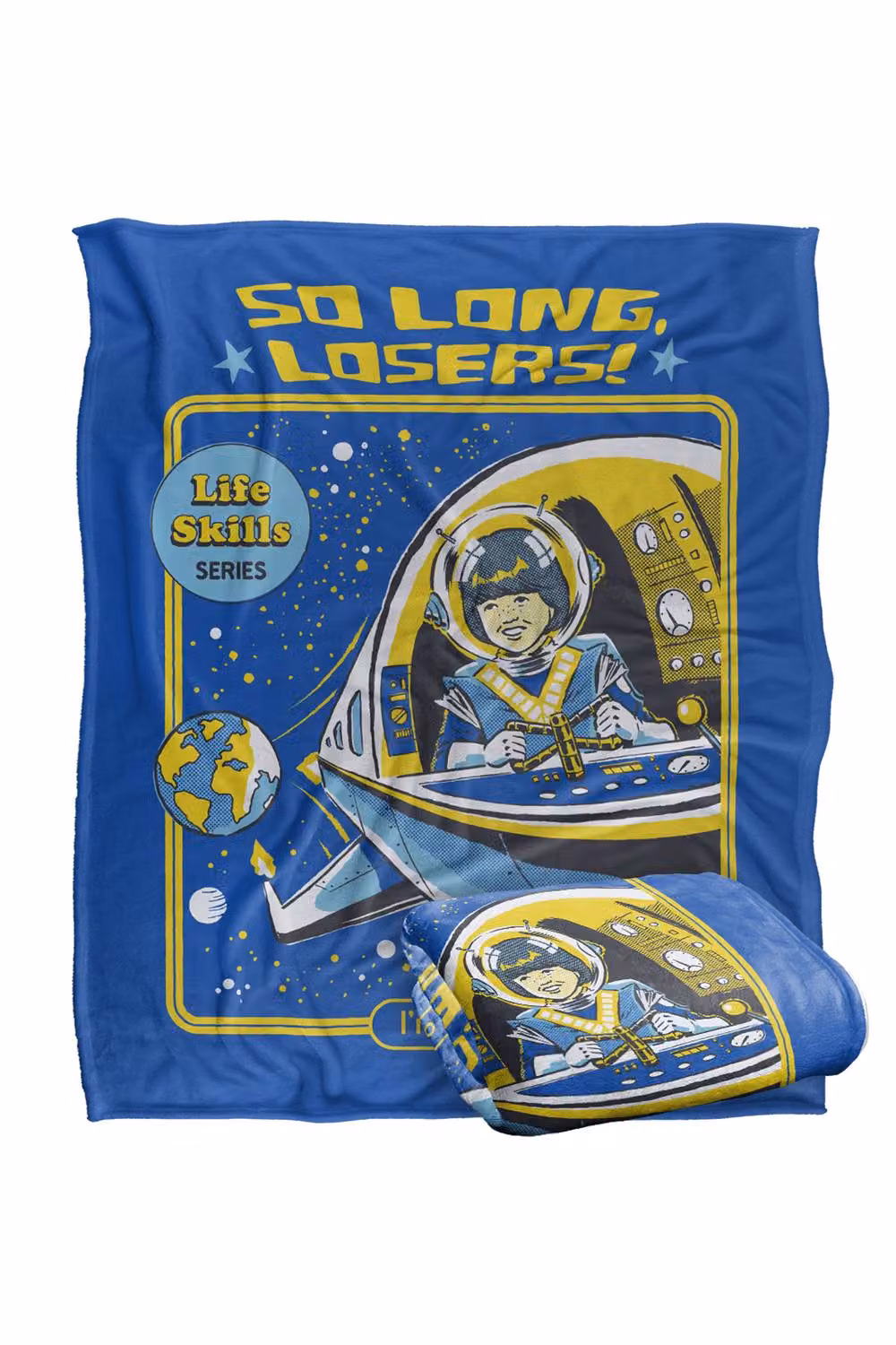 Steven Rhodes So Long Losers Silky Touch Super Soft Fleece Throw Blanket, Multicolour, W: 152 cm, D: 127 cm – 2