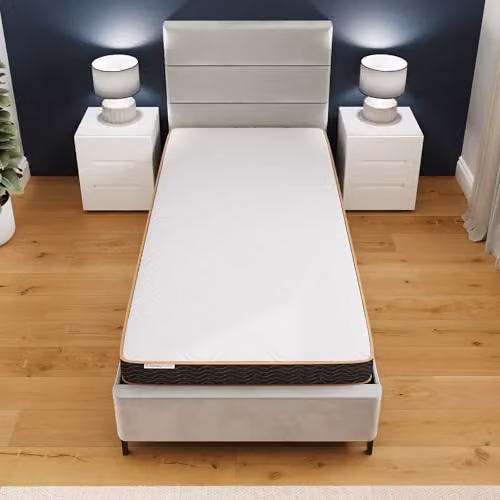 GFW Sleepy Castle Bonnell Spring Mattress, White, W/D/H: 90 x 200 x 14 cm – 4