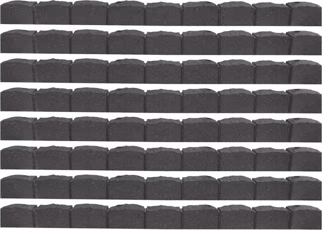 Garden Gear Eco-friendly Roman Stone Effect Border Edging, Grey, 8