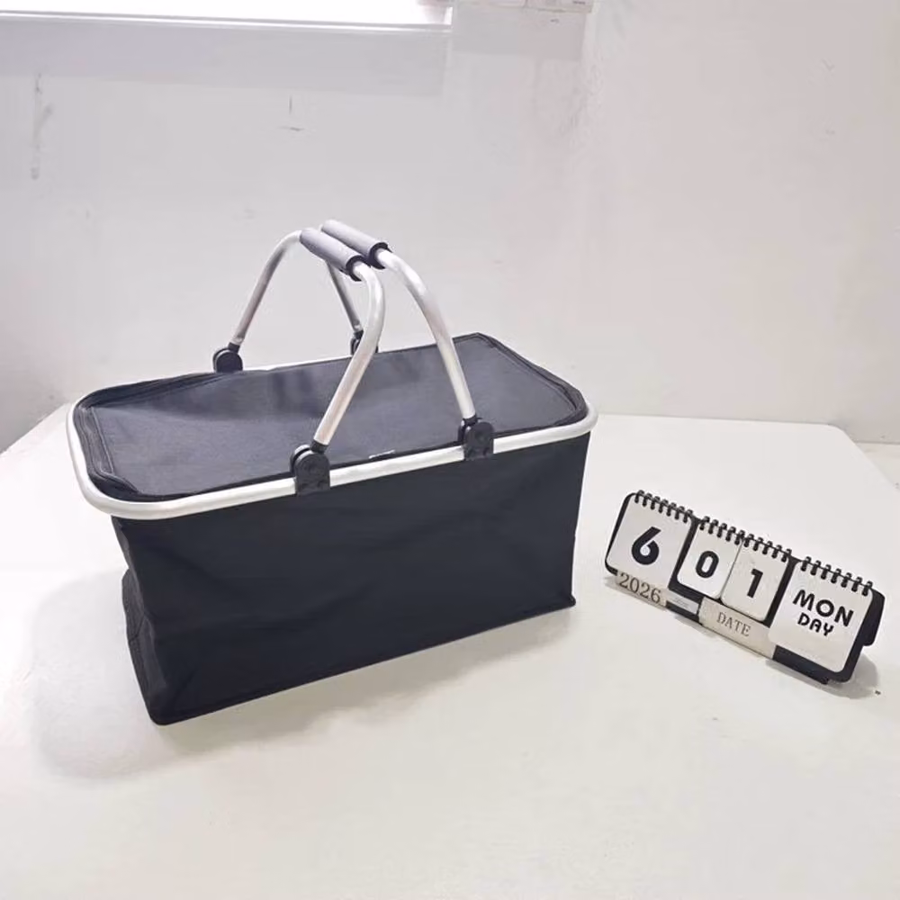 FORGEVIO 30L Large Insulated Folding Picnic Lunch Bag in Black – 2