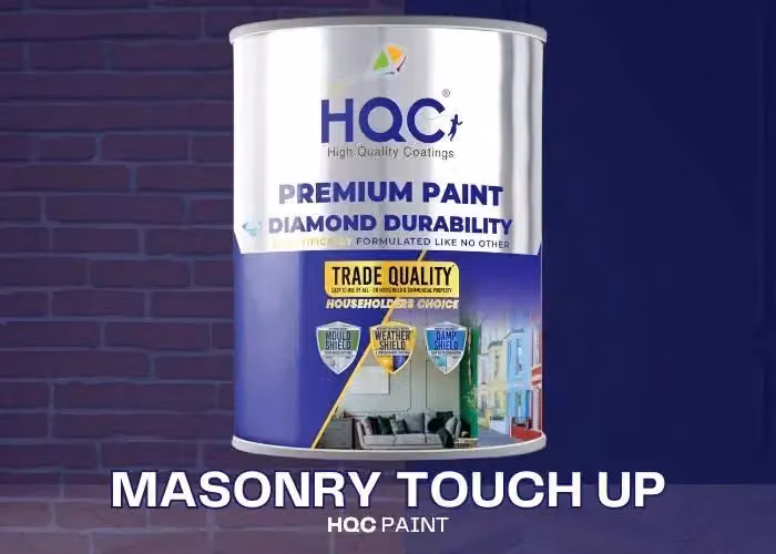 HQC PAINTS Grey Masonry Touch Up Paint, 1 l – 2