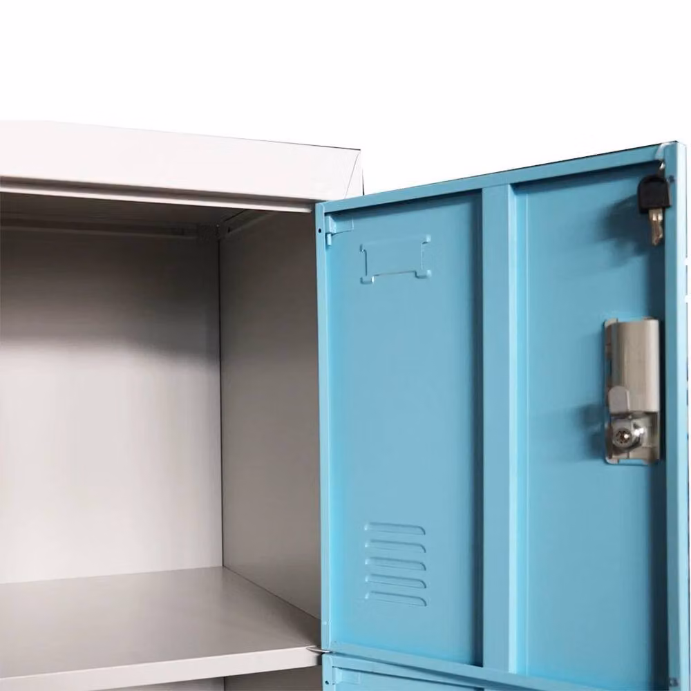 FORGEVIO 4 Door Lockable Metal Cabinet for Home, Office or School, Blue, W: 38 cm, D: 42 cm, H: 180 cm – 3
