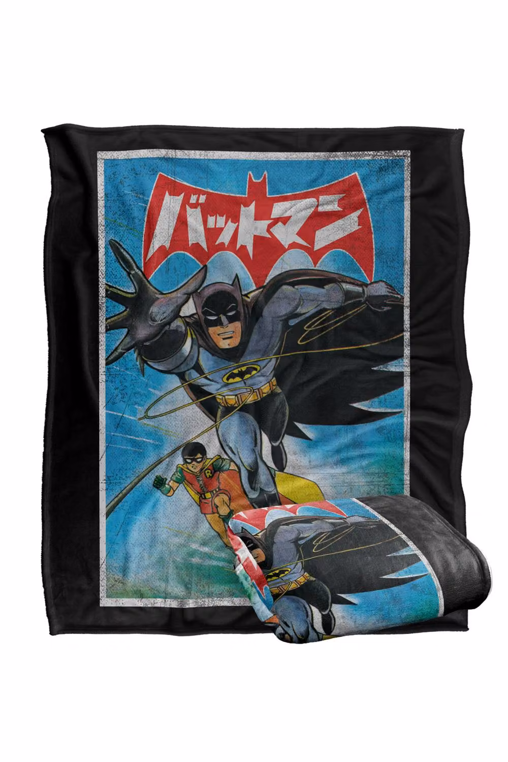 Warner Bros. Batman Robin Kanji Painted Super Soft Fleece Throw Blanket, Multicolour, W/D/H: 91 x 147 cm – 7