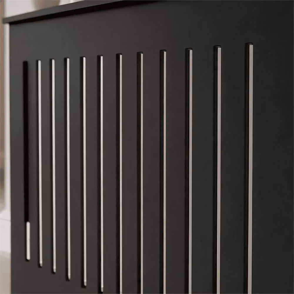 FORGEVIO Modern Matt Black Freestanding Radiator Cover Cabinet – 4