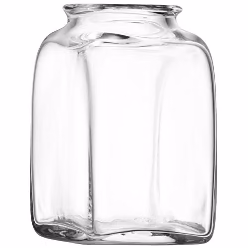 LSA International Umberto Handmade Glass Vase, Transparent, Height: 14 cm – 2