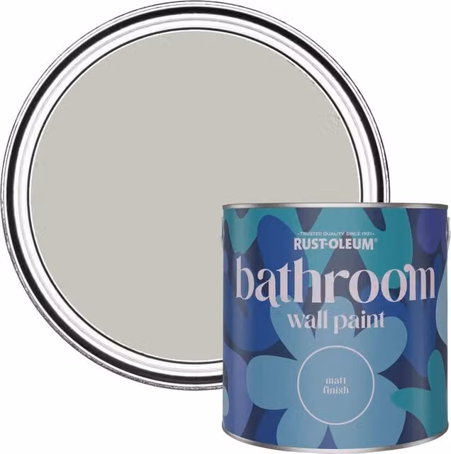 Rust-Oleum Matt Water-Based Bathroom Wall and Ceiling Paint, Apple Blossom, 2.5L