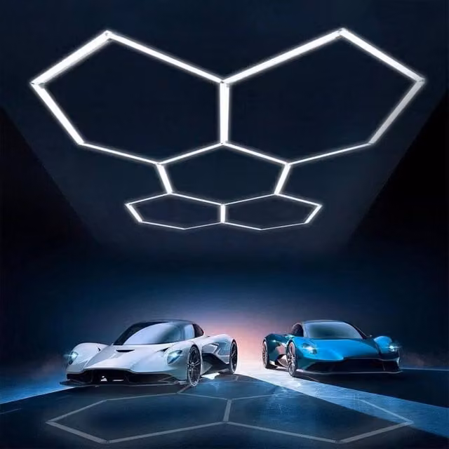 EONLION 5 Hexagon LED Garage Lighting in White – 1