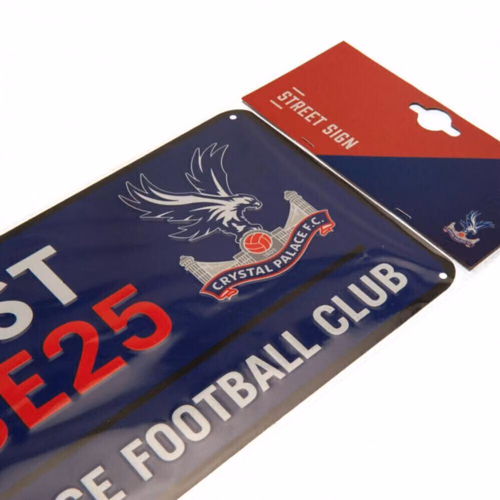 Crystal Palace FC Rectangular Metal Wall Plaque in Blue – 2