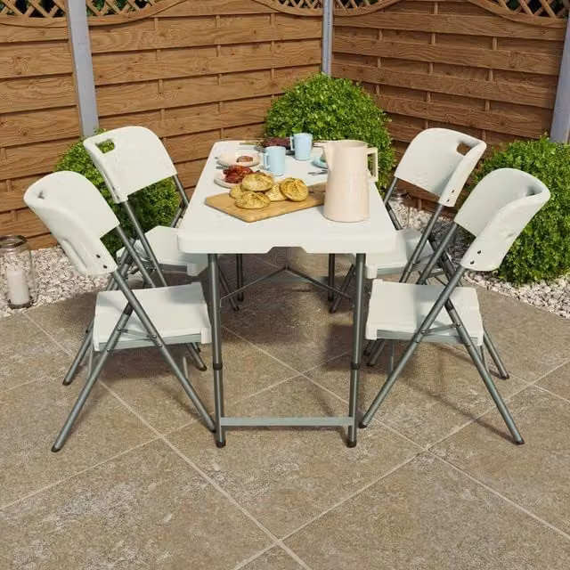 HD Designs Home Vida Folding Table in White