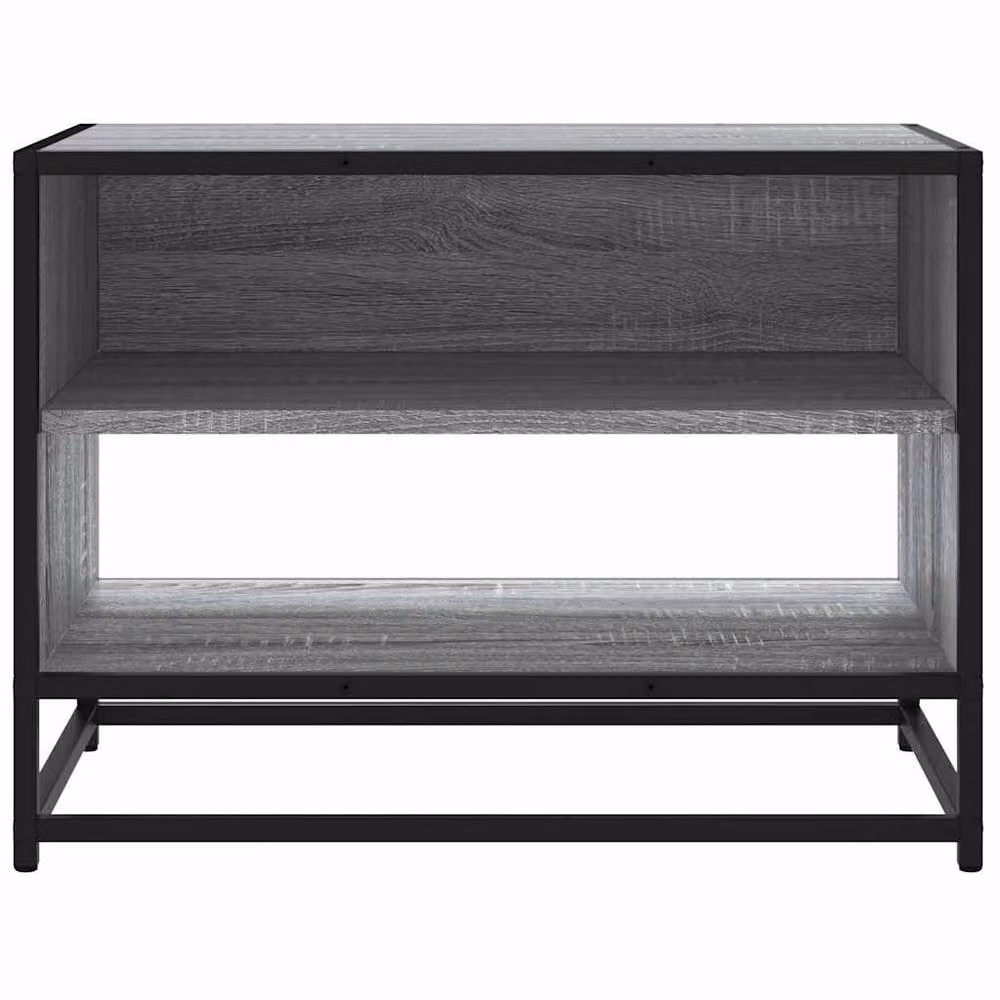 Berkfield Home Grey Sonoma TV Cabinet in Engineered Wood and Metal, W/D/H: 61 x 40 x 46 cm – 4
