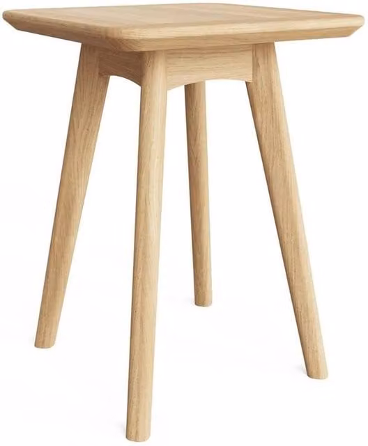 ERGOVEXA Square Wine Table in Brown Solid Ash Wood – 1