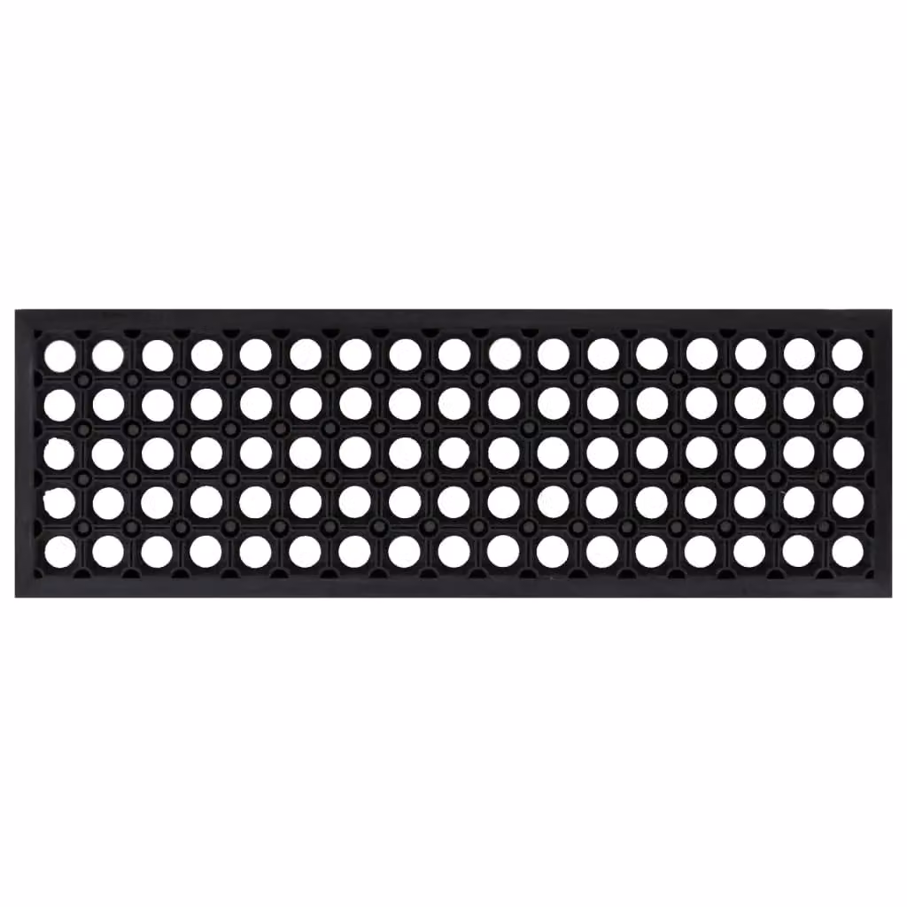 Berkfield Home Non-Slip Rubber Stair Treads, Black, 5 Pieces, W: 75 cm, D: 25 cm – 2