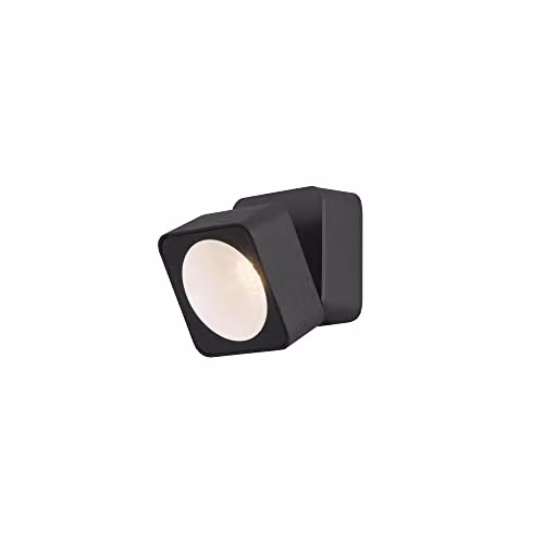 Netlighting Tilt LED Outdoor Modern Wall Lamp in Black and Grey with Warm-White 3000K and IP44 Rating