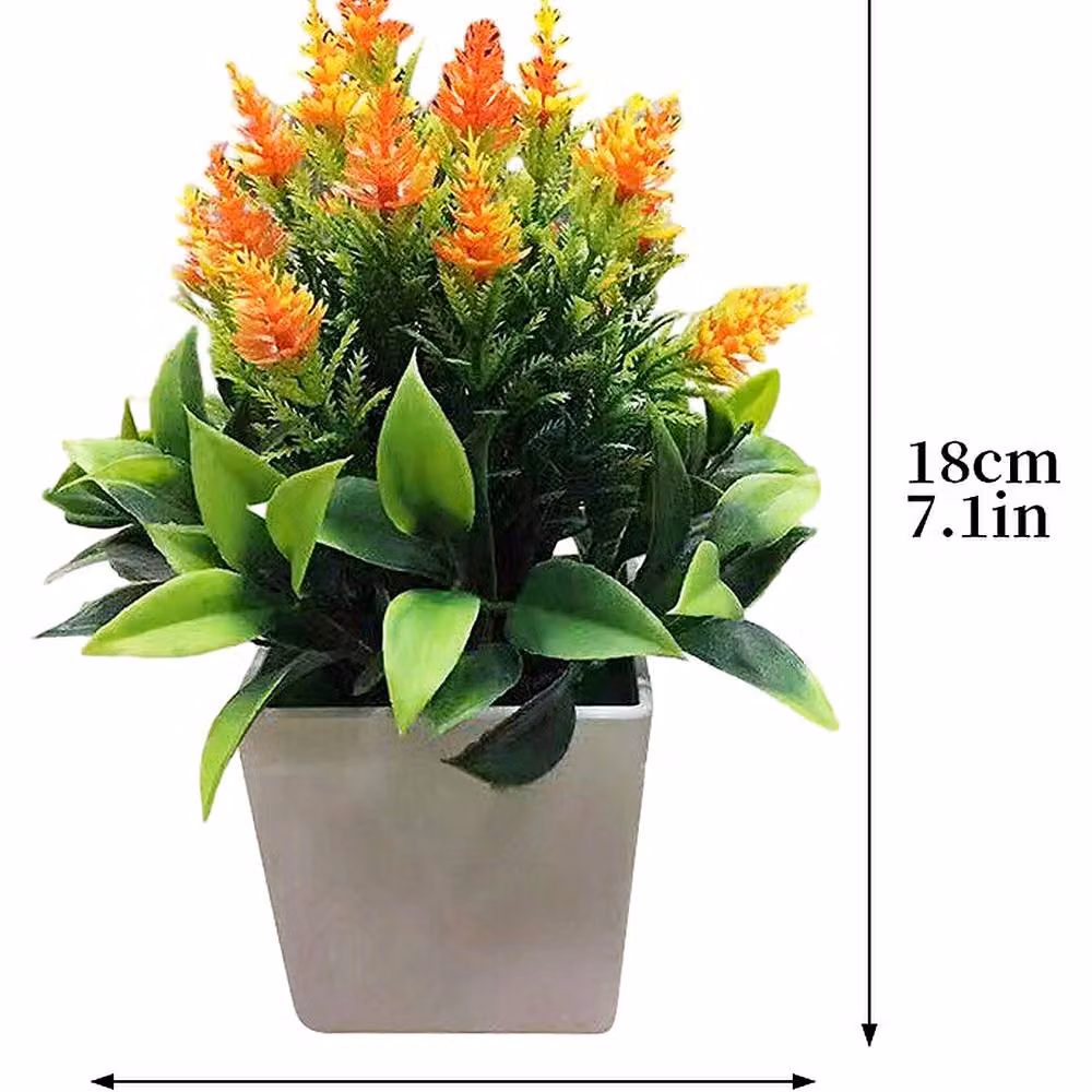 YnysTec Artificial Faux Potted Tree in Orange for Indoor and Outdoor Decor – 2