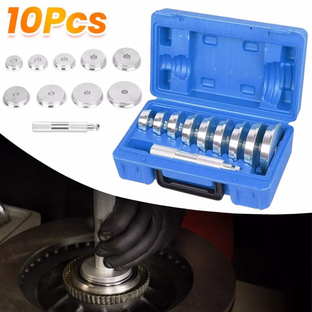 VOGREX 10pc Wheel Bearing Bush Race Press Seal Driver Tool Set in Silver and Multicolour – 3