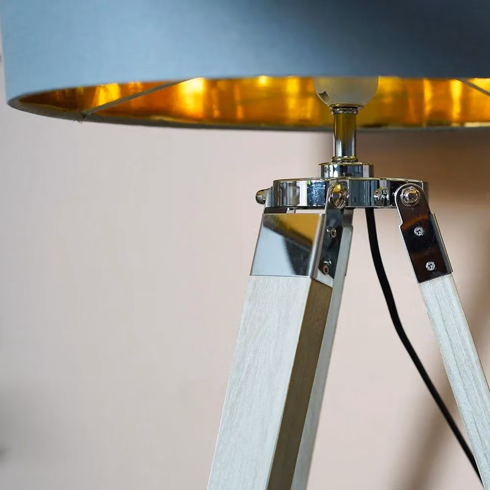 ValueLights Clipper Tripod Table Lamp Base in Brown – 3