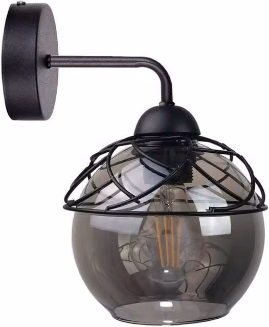 Netlighting Mera Dome Wall Lamp Black, Diameter: 23 cm, E27