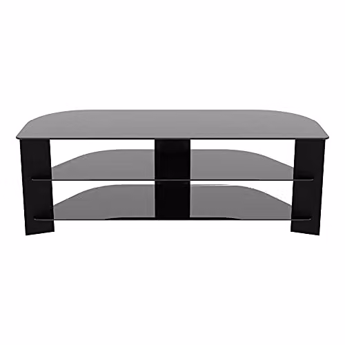 AVF Varano Corner TV Stand in Black Glass, 130 cm Wide – 3