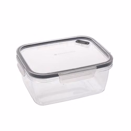 MasterClass Snap Food Container in Transparent Plastic, 0.8 l, Leak-Proof and Dishwasher Safe