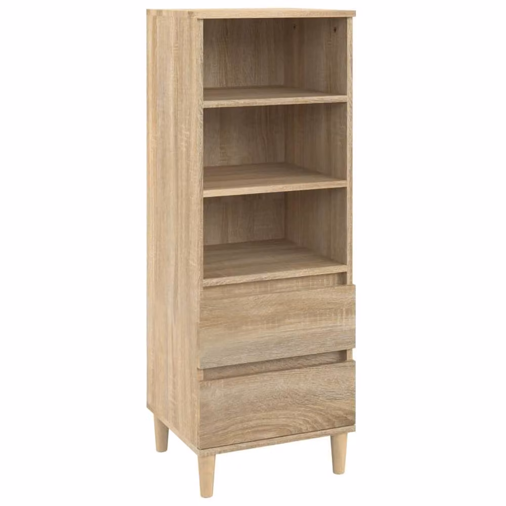 Berkfield Home Sonoma Oak Highboard in Beige, W/D/H: 40 x 36 x 110 cm – 2