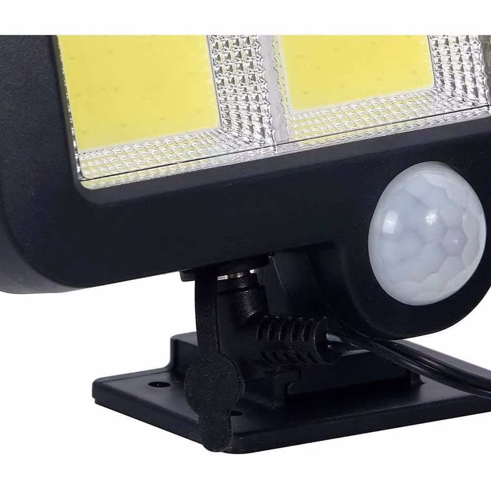 KORVIXA Solar Floodlight with Motion Sensor, Black, Diameter: 25 cm, Height: 19 cm – 3