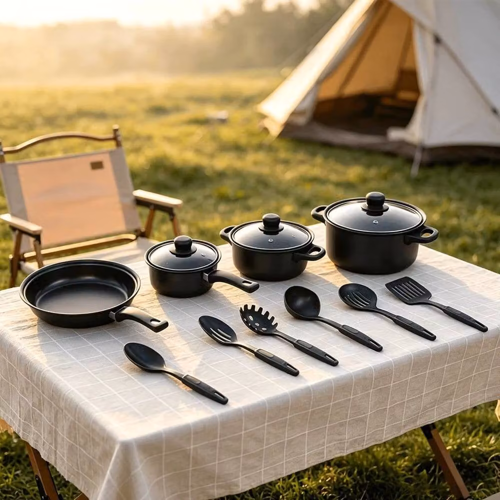 FORGEVIO 13 Piece Non-stick Cookware Set in Black – 4