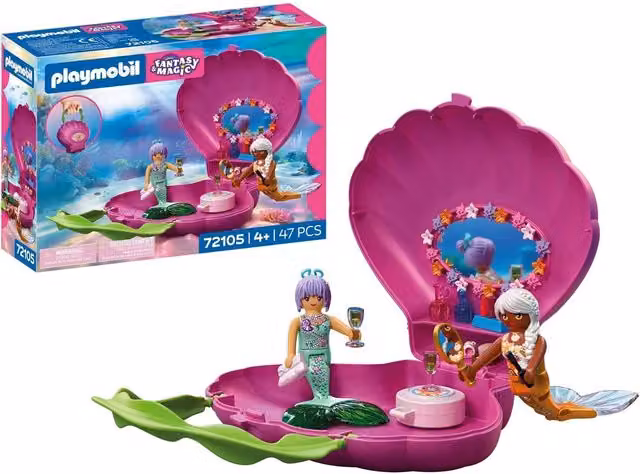 Playmobil Mermaid Shell Bag in Turquoise