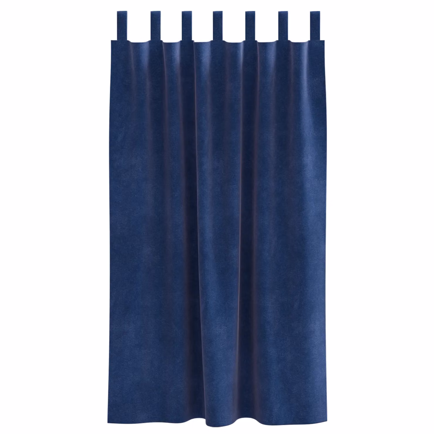 Berkfield Home Navy Blue Velvet Blackout Curtains with Hanging Loops, 2 Pack, W: 140 cm, H: 175 cm – 3